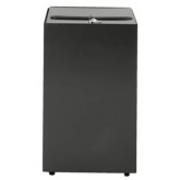 WITT Office & Industrial Square Confidential Waste Receptacle - 32 gallon, Charcoal